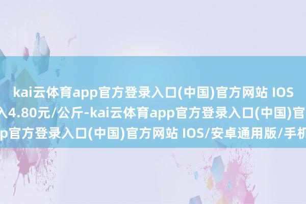 kai云体育app官方登录入口(中国)官方网站 IOS/安卓通用版/手机版出入4.80元/公斤-kai云体育app官方登录入口(中国)官方网站 IOS/安卓通用版/手机版