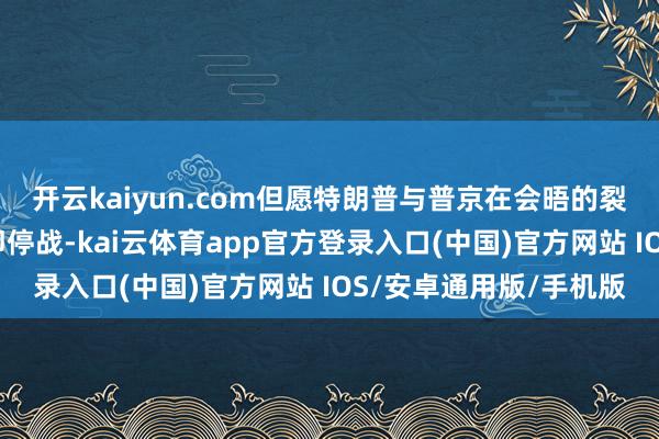 开云kaiyun.com但愿特朗普与普京在会晤的裂缝议题是达成俄乌立即停战-kai云体育app官方登录入口(中国)官方网站 IOS/安卓通用版/手机版