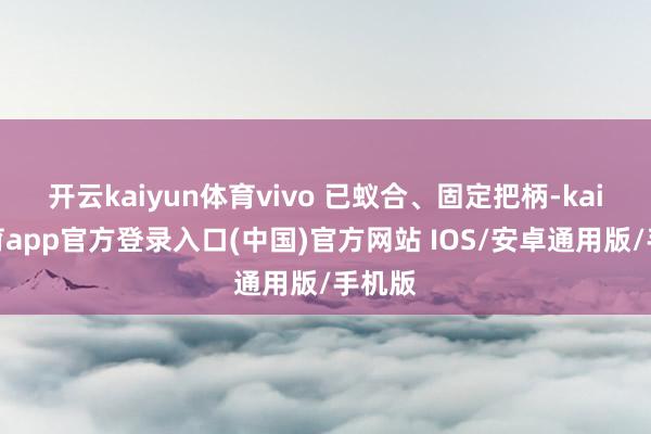 开云kaiyun体育vivo 已蚁合、固定把柄-kai云体育app官方登录入口(中国)官方网站 IOS/安卓通用版/手机版